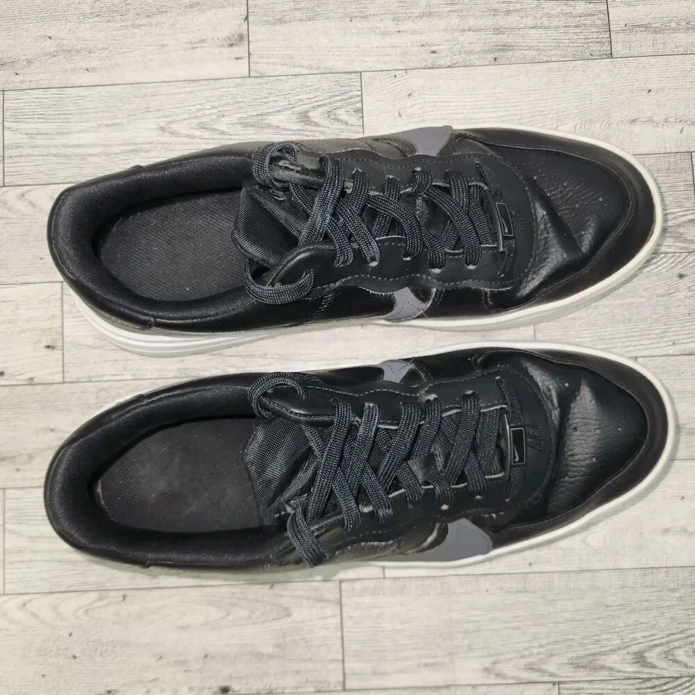Nike‎ Women's Air Force 1 PLT.AF.ORM Leather Sneakers Size 10 Black DJ9946-001